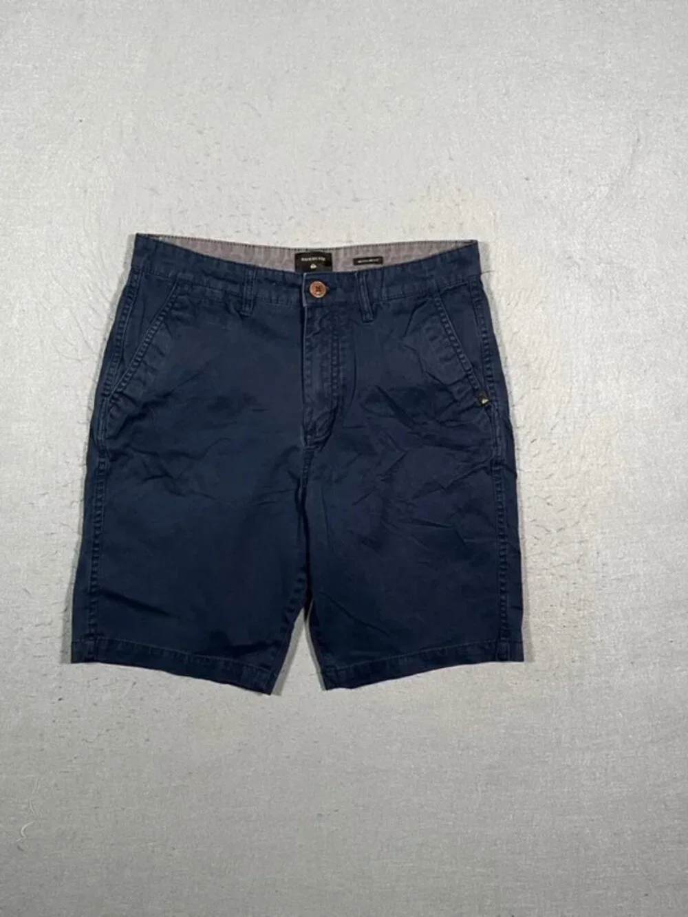 Quiksilver Dark Blue Chino Shorts Surf Skate W29 I9